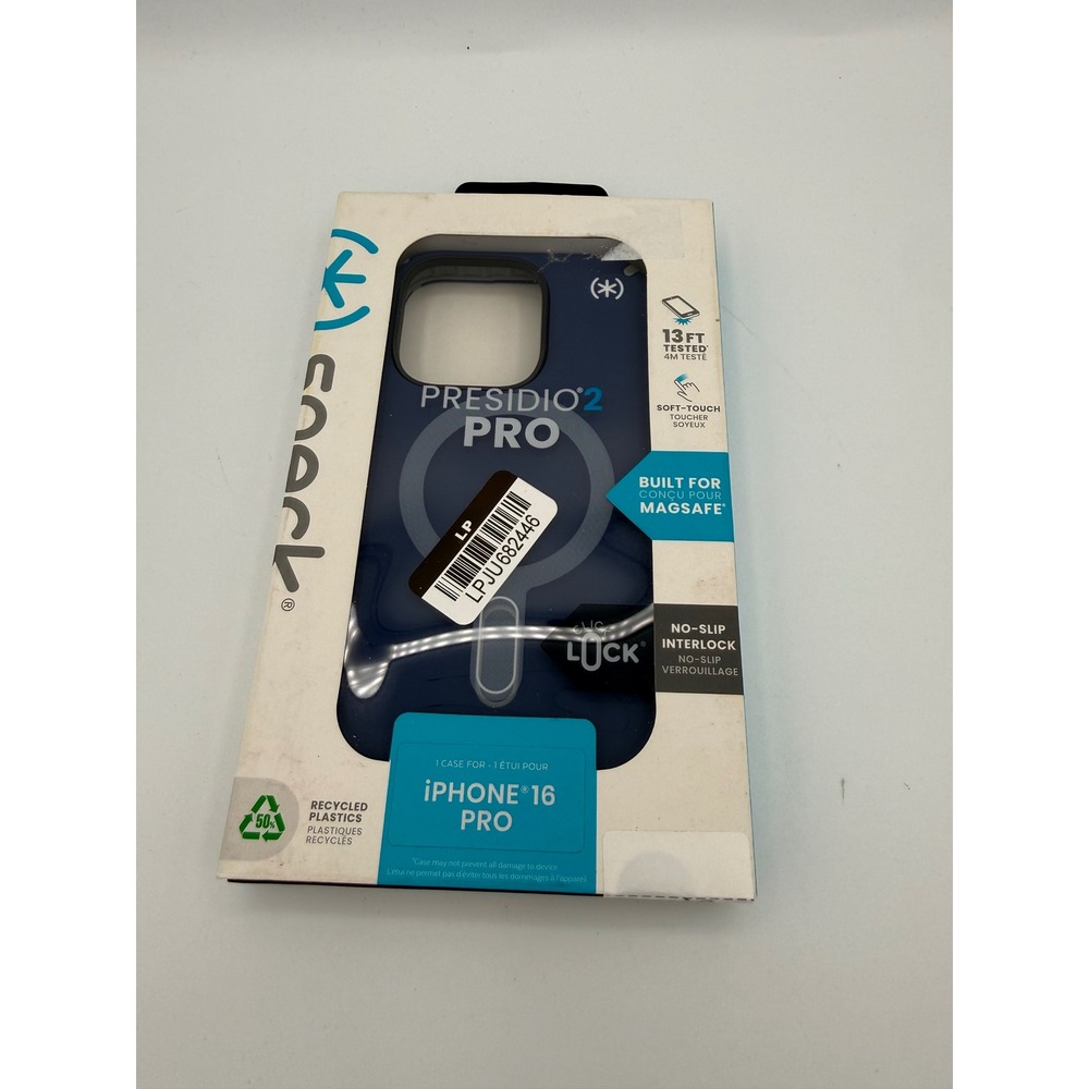 Speck Presidio2 Pro iPhone 16 Pro Blue New MagSafe ClickLock Case